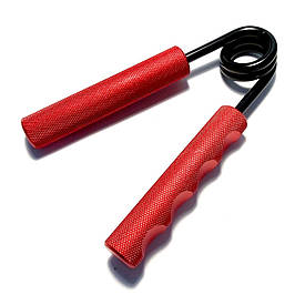 Еспандер кістовий ножиці пружинний металевий навантаження 200lb (90кг) червоний