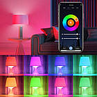 Розумна RGB лампочка E27, TUYA, 9 Вт, Wifi, Bluetooth / Світлодіодна лампочка з регулюванням яскравості, фото 3