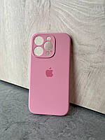Защитный чехол на Iphone 15 Pro Silicone Case Full Camera Light Pink