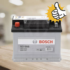 Батарея акумуляторна Bosch 12В 56Ач 480А(EN) L+