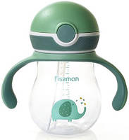 Бутылка детская Baby Слоненок 260 мл с ручками Fissman DP43984 GT, код: 7426802