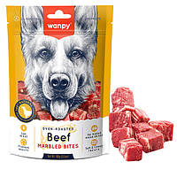 Лакомство для собак Wanpy Beef Marbled Bites мраморная говядина кусочки 100г (MA-15S)