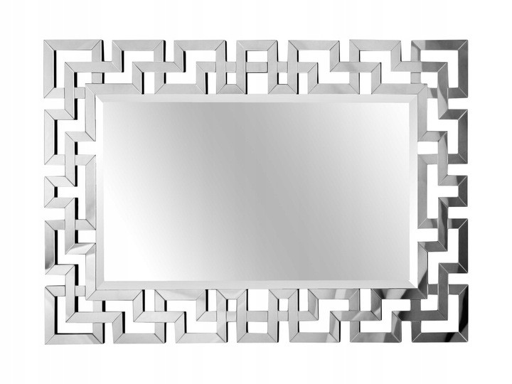 Дзеркало прямокутне з дзеркальною рамою 80 x 120 см LW1066