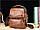 Чоловіча наплічна шкіряна сумка барсетка BullCaptain 063 коричнева, фото 5