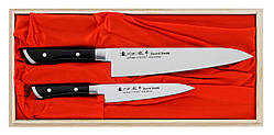 Набір із 2 кухонних ножів у подарунковій коробці Satake Hiroki (HG8341W) NC, код: 8141043