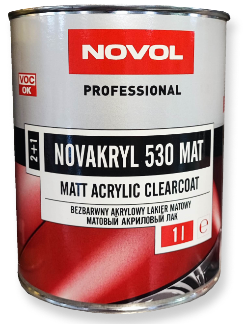 Автомобільний лак матовий 530 із затверджувачем Novol 1,5л