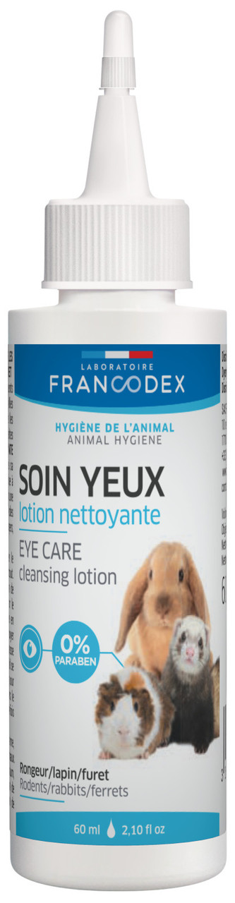 Лосьйон для очей, для гризунів, кроликів, тхорів. FRANCODEX Eye Care Small AnimaL 60мл