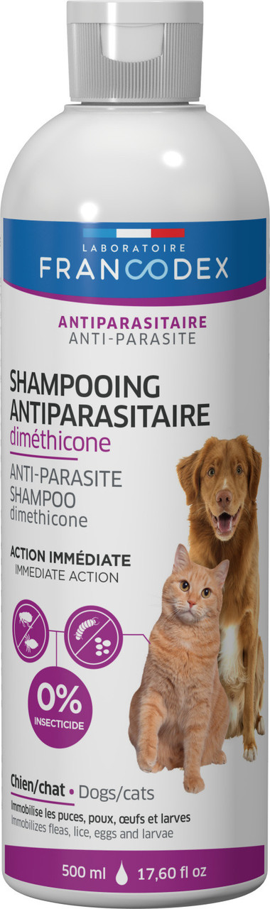FRANCODEX GENTLE SHAMPOO DIMETHICONE DOG&CAT М'який шампунь із диметиконом для котів і собак, 500 мл