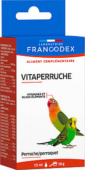 Вітаміни та мікроелементи для папуг, FRANCODEX VITAPERRUCHE 2 пляшки 18 г