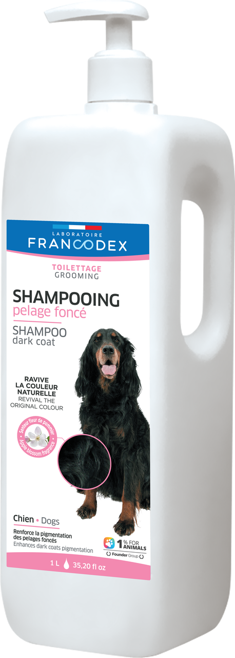 Шампунь для собак з чорною шерстю Laboratoire Francodex Dark Coat Shampoo 1л