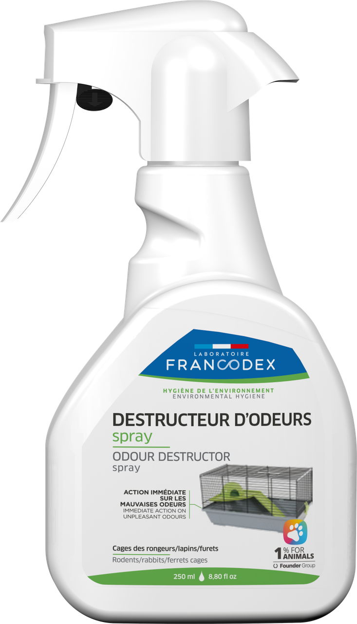 FRANCODEX ODOUR CONTROL SMALL ANIMALS Лаборатуар Франкодек Спрей від неприємного запаху гризунів, 250 мл