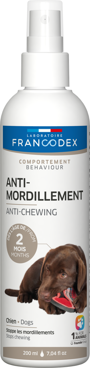 FRANCODEX ANTI CHEW PUPPY DOG Лаборатуар Франкодек Спрей проти гризіння для цуценят і собак, 200 мл