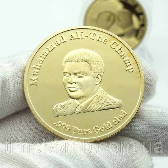 Позолочена сувенірна монета ''Мухаммед Алі''