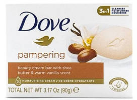 Kрем-мило Dove Pampering Beauty з маслом ши та теплим ароматом ванілі 90 г