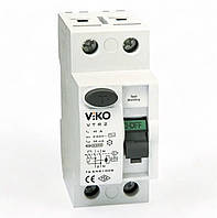 Влаштування захисного відключення ПЗВ VIKO 2P 25 А/30м, 230V