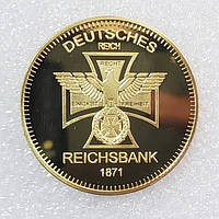 Позолоченная сувенирная монета REICHSBANK 1871