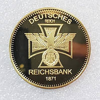 Позолочена сувенірна монета REICHSBANK 1871