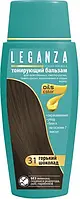 Тонуючий бальзам для волосся LEGANZA 31 Гіркий шоколад