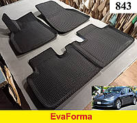 3D коврики EvaForma на Tesla Model Y '20-, 3D коврики EVA