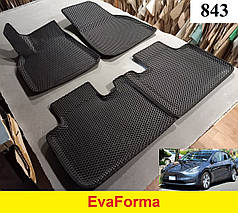 3D килимки EvaForma на Tesla Model Y '20-, 3D килимки EVA