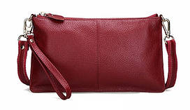 Жіноча шкіряна сумочка клатч Bossir 273-R червона