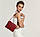 Жіноча шкіряна сумка Bossir Croсodile 289-R червона, фото 3