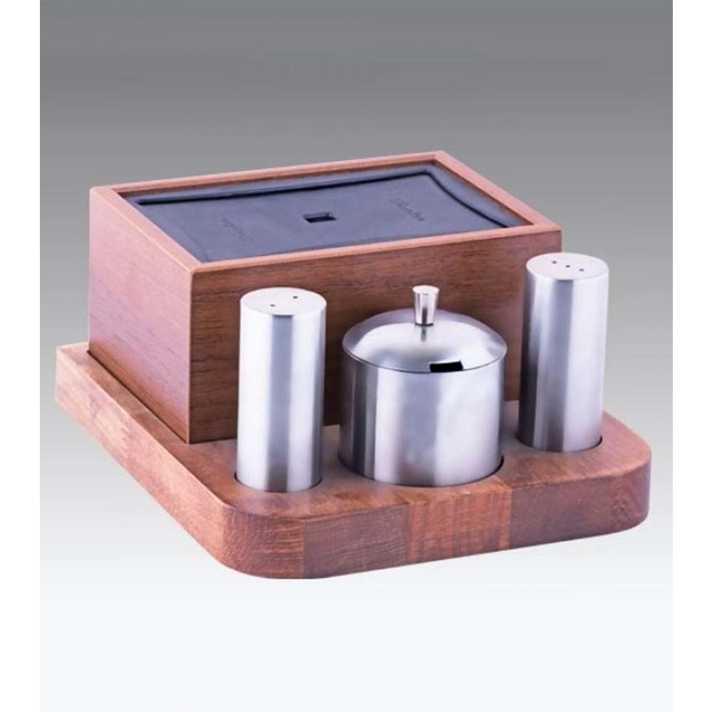 Набір для спецій Varan (сіль/перець/соус/салфетниця) (VAPTS-2013), фото 1