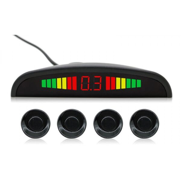 Паркувальна система на 4 датчики паркування паркінг Assistant Parking Sensor Black - фото 1 - id-p2010321929