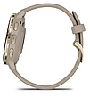 Смарт-годинник Garmin Venu 3S Soft gold stainless steel bezel with French grey case and silicone band, фото 6