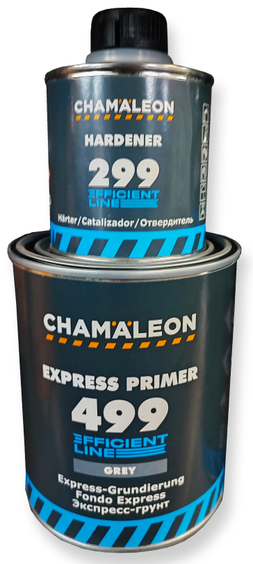 Автомобільний швидкий (експрес) грунт Chamaeleon 499 HS 4:1 сірий 1,25л