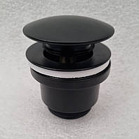 Латунный донный клапан для умывальника чёрного цвета Frap F62-7