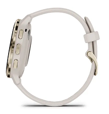 Смарт-годинник Garmin Venu 3S Soft gold stainless steel bezel with ivory case and silicone band, фото 6