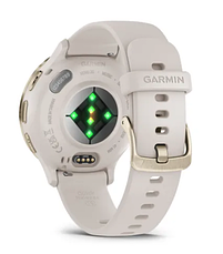 Смарт-годинник Garmin Venu 3S Soft gold stainless steel bezel with ivory case and silicone band, фото 5