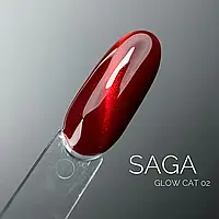 Saga Professional Гель-лак Кошачий глаз GLOW CAT №02 9 мл