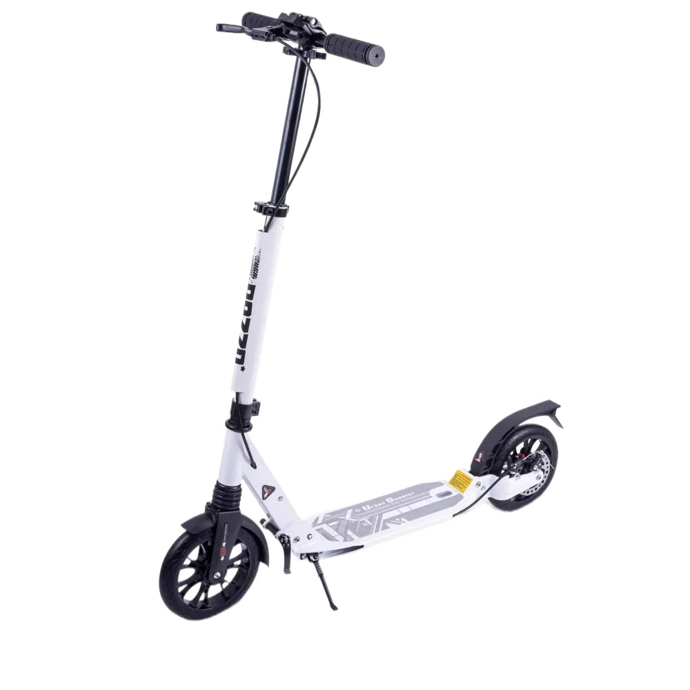Трковийю самокат міцний для досвідчених дітей підлітків та дорослих крутий модний стріталюмінієвий HUL2-200 White