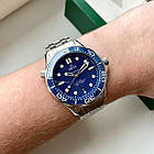 Omega Seamaster Professional Silver Blue AAA — чоловічий наручний годинник механічний з автопідзаводом, фото 3