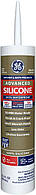 Герметик силіконовий водостійкий для кухні та ванної 300 мл Ge Sealants білий колір