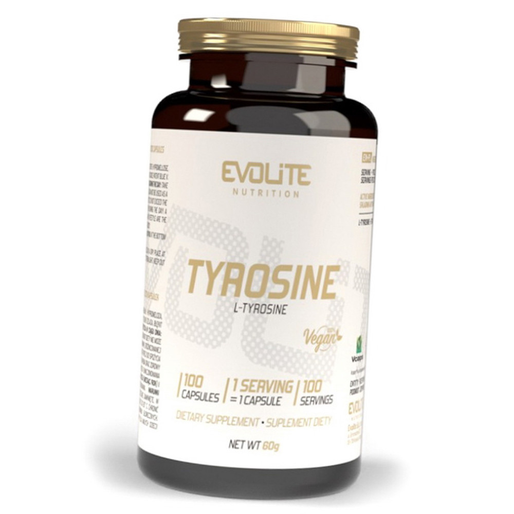 Тирозин 500мг Evolite Nutrition Tyrosine 100 капсул
