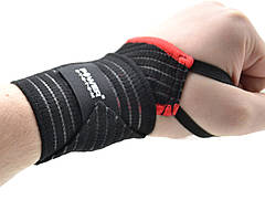 Кистьові бинти Power System PS-6000 Elastic Wrist Support Black/Red