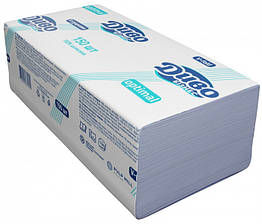 Рушники V паперові целюлозні 150шт 2-шарові білі Диво Бізнес Optimal (20)