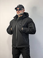 Куртка тактическая зимняя полиции, UKR-TEC slimtex \ omni-heat, черная