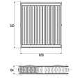 Радіатор сталевий Warme 500x500 тип 22 VK (Німеччина), фото 5