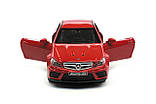 Машина модель 76474 Mercedes C63 AMG, масштаб 1:32, інерція, відкриваються усі двері, звук, світло фар, фото 9