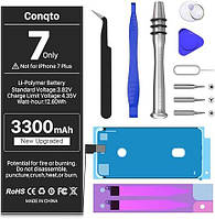 Обновленный аккумулятор Conqto для iPhone 7, 3300 мАч, 2023 г., новая версия, увеличенная емкость, 0 циклов,