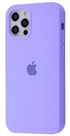 Чохол Silicone Case Full для iPhone 12 Pro Max (Різні Кольори) Light Purple