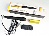 Расческа выпрямитель для сухих и влажных волос 2 в 1 high heat brush