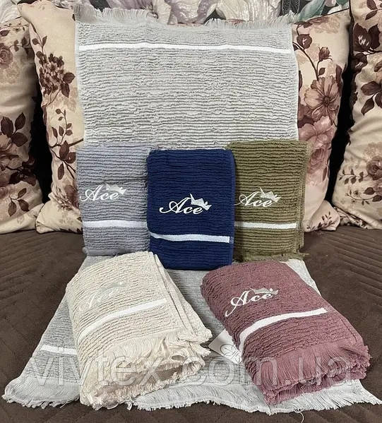 Полотенце махрове 35х70 упаковка 12шт., фото 1