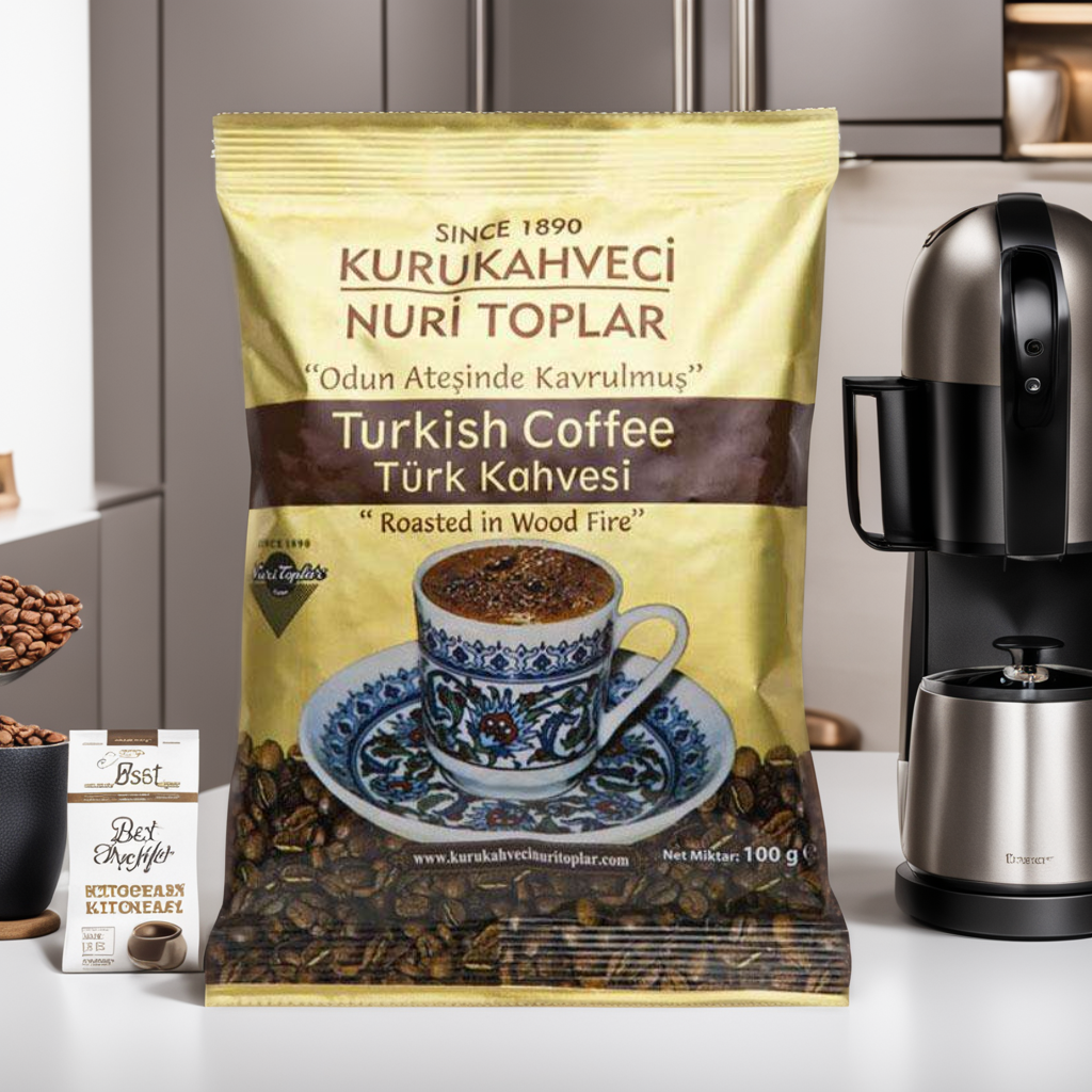 Турецкий кофе молотый оригинальный средней обжарки Kurukahveci Nurri Toplar 100 gr Арабика 100% Grida - фото 5 - id-p1615821671