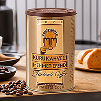 Молотый кофе Арабика Kurukahveci Mehmet Efendi 500 гр турецкий средней обжарки мелкого помола