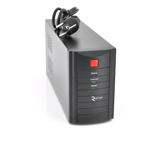 ИБП Ritar  RTM1200 (720W) Proxima-L, LED, AVR, 3st, 3xSCHUKO socket, 2x12V7.5Ah, metal Case (350х120х190)- Q2